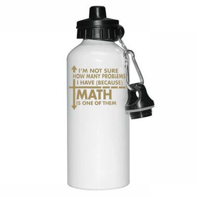 Funny Math Problems Aluminum Water Bottle