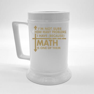 Funny Math Problems Beer Stein