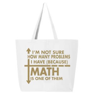 Funny Math Problems 25L Jumbo Tote