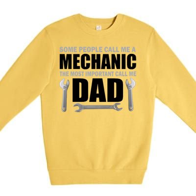 Funny Mechanic Dad Premium Crewneck Sweatshirt