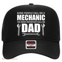 Funny Mechanic Dad High Crown Mesh Back Trucker Hat