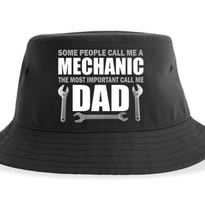 Funny Mechanic Dad Sustainable Bucket Hat