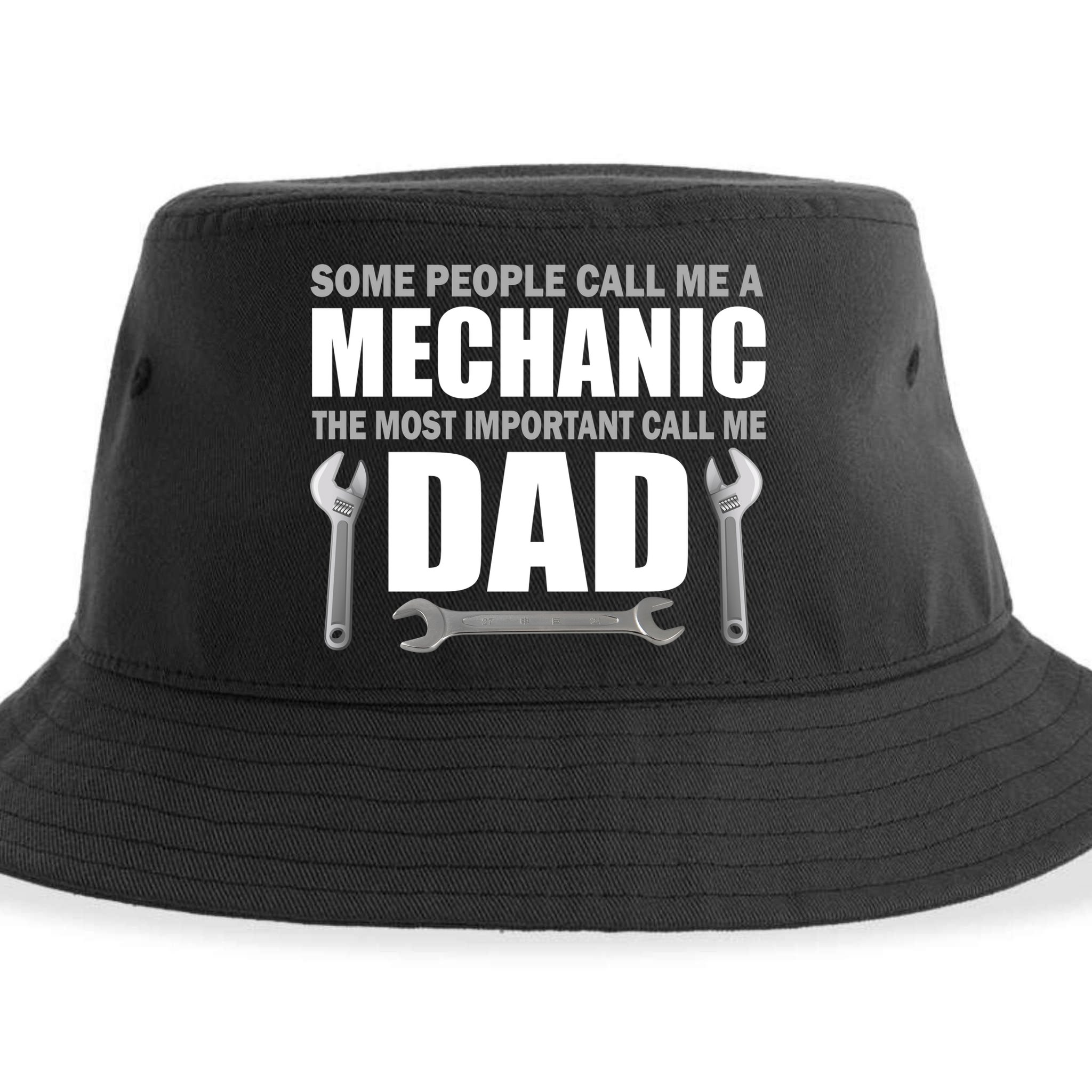 Funny Mechanic Dad Sustainable Bucket Hat