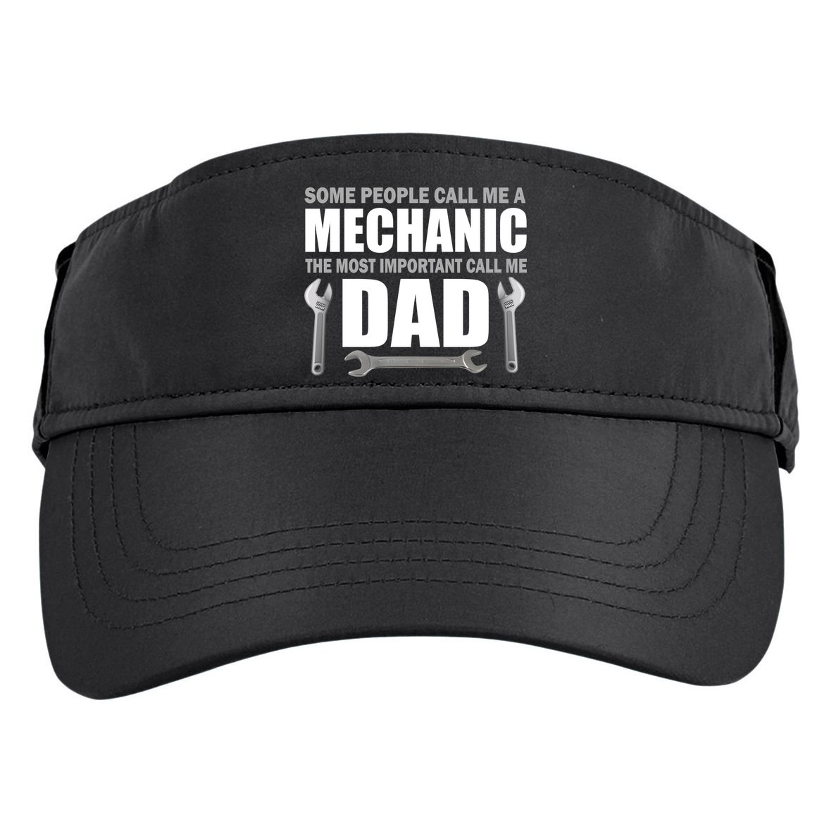 Funny Mechanic Dad Adult Drive Performance Visor