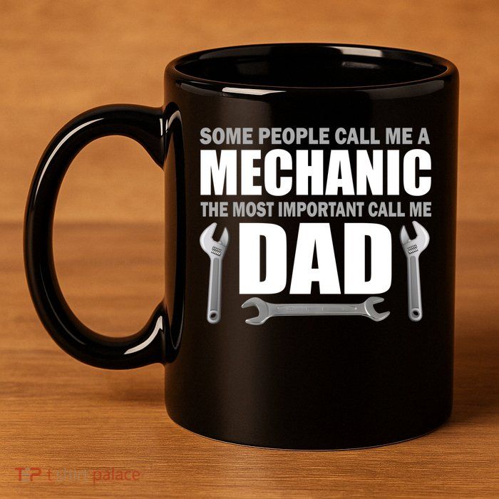 Funny Mechanic Dad 11oz C Handle Ceramic Mug