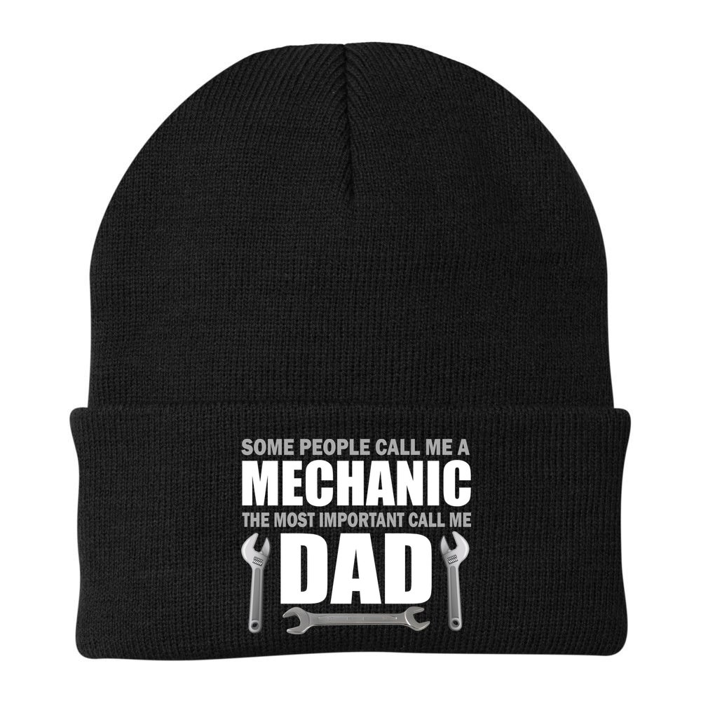Funny Mechanic Dad Beanie