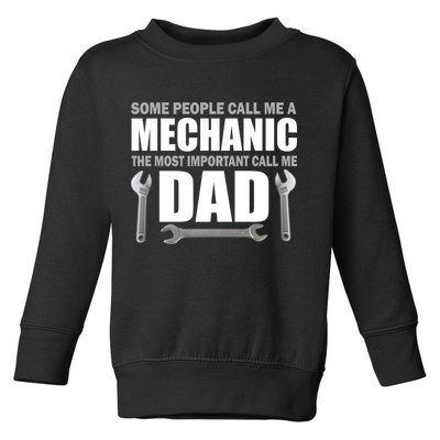 Funny Mechanic Dad Toddler Sweatshirt