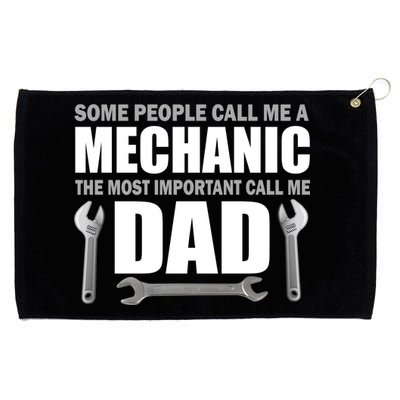 Funny Mechanic Dad Grommeted Golf Towel