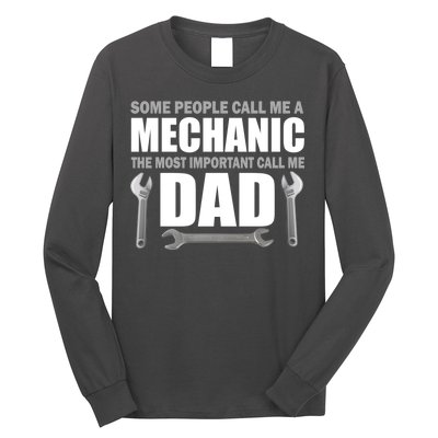 Funny Mechanic Dad Long Sleeve Shirt