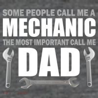 Funny Mechanic Dad 7-Panel Snapback Hat