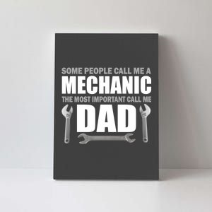 Funny Mechanic Dad Canvas