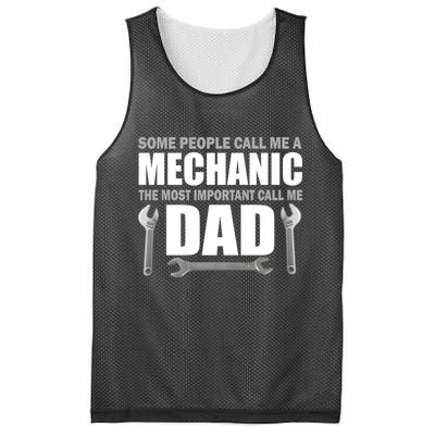 Funny Mechanic Dad Mesh Reversible Basketball Jersey Tank
