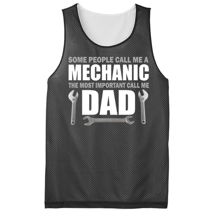 Funny Mechanic Dad Mesh Reversible Basketball Jersey Tank