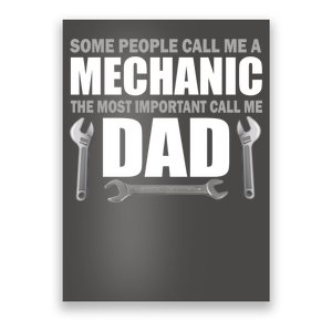 Funny Mechanic Dad Poster