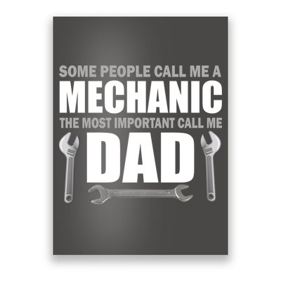 Funny Mechanic Dad Poster
