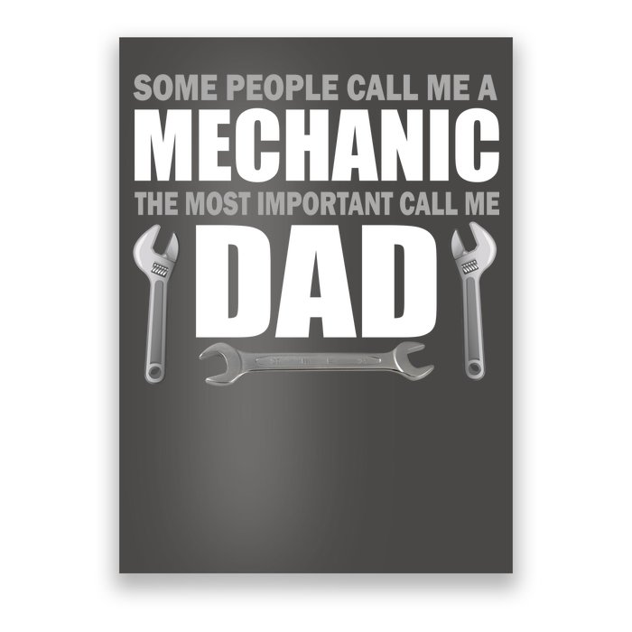 Funny Mechanic Dad Poster