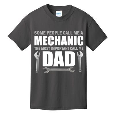 Funny Mechanic Dad Kids T-Shirt