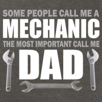 Funny Mechanic Dad Cotton Canvas Backpack