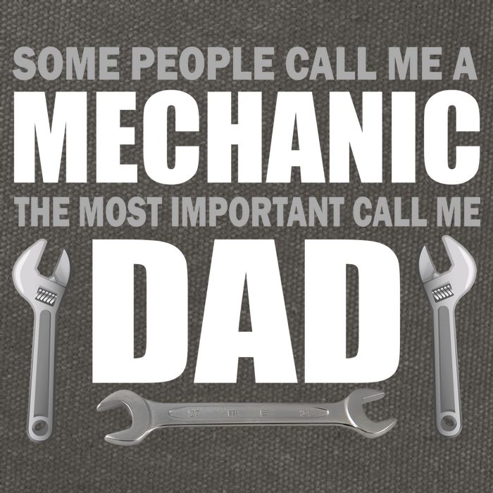 Funny Mechanic Dad Cotton Canvas Backpack