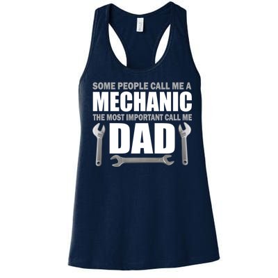 Funny Mechanic Dad Women's Racerback Tank