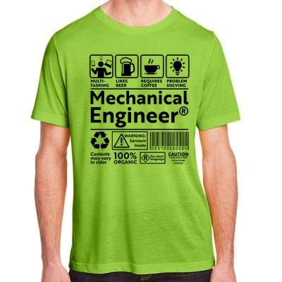 Funny Mechanical Engineer Label Adult ChromaSoft Performance T-Shirt