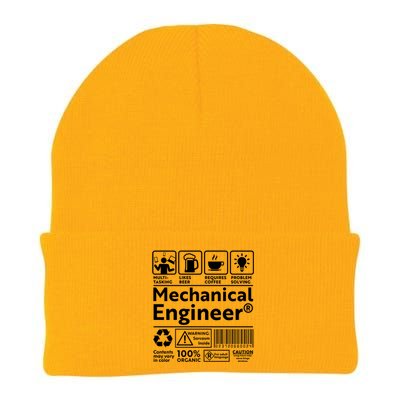 Funny Mechanical Engineer Label Knit Cap Winter Beanie