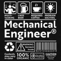 Funny Mechanical Engineer Label Ladies PosiCharge Tri-Blend Wicking Tank