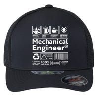 Funny Mechanical Engineer Label Flexfit Unipanel Trucker Cap