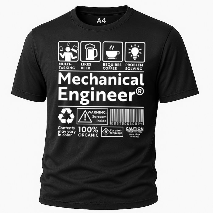 Funny Mechanical Engineer Label Performance Shirt