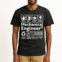 Funny Mechanical Engineer Label Tall T-Shirt