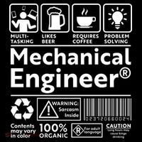 Funny Mechanical Engineer Label Hooded Wearable Blanket