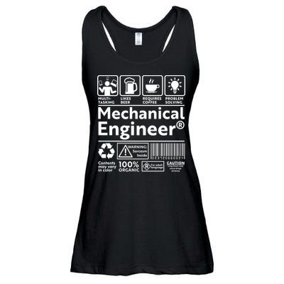 Funny Mechanical Engineer Label Ladies Essential Flowy Tank