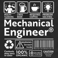 Funny Mechanical Engineer Label 25L Jumbo Tote