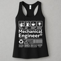 Funny Mechanical Engineer Label Womens Tank Top