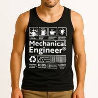 Funny Mechanical Engineer Label Tank Top