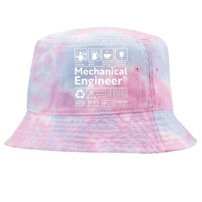 Funny Mechanical Engineer Label Tie-Dyed Bucket Hat