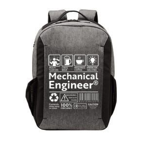 Funny Mechanical Engineer Label Vector Backpack