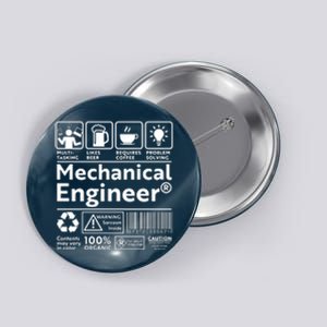 Funny Mechanical Engineer Label Button