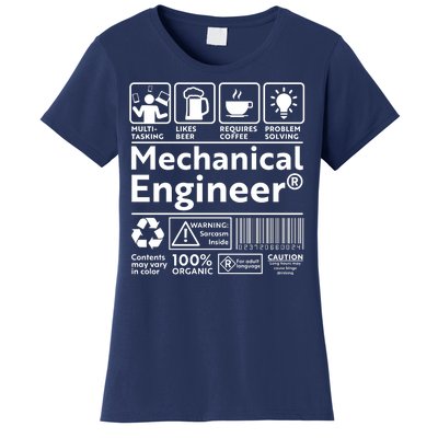 Funny Mechanical Engineer Label Women's T-Shirt