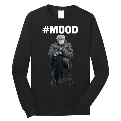 Funny Meme Mittens Bernie Sanders Mood Long Sleeve Shirt