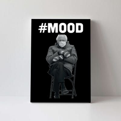 Funny Meme Mittens Bernie Sanders Mood Canvas