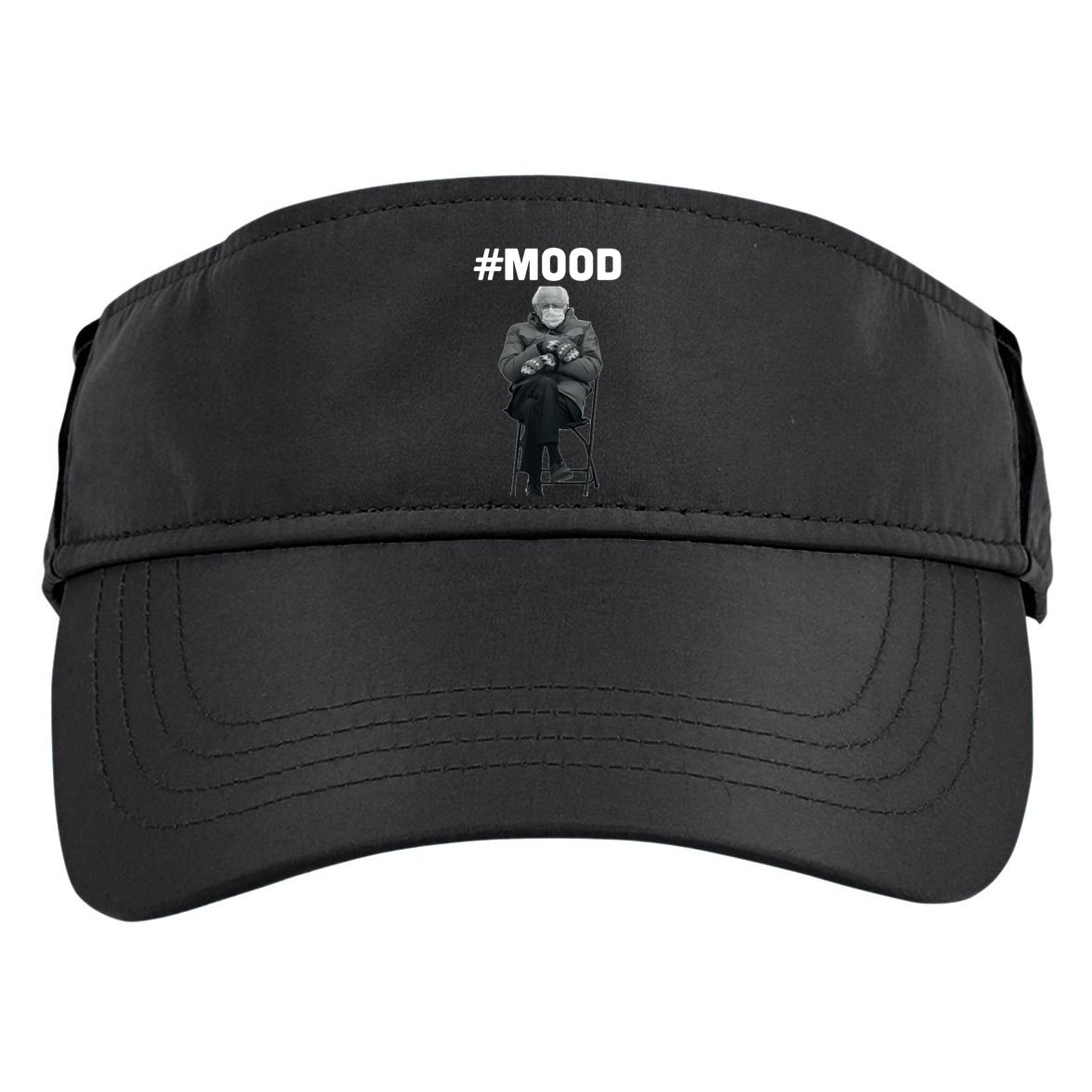 Funny Meme Mittens Bernie Sanders Mood Adult Drive Performance Visor