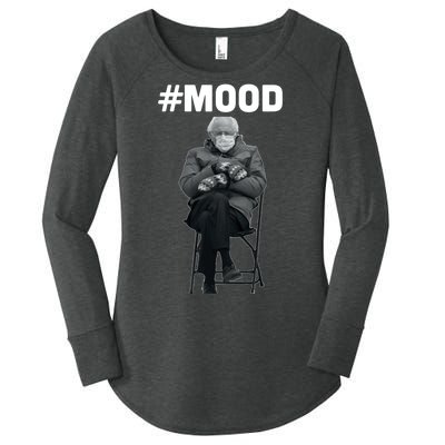 Funny Meme Mittens Bernie Sanders Mood Women's Perfect Tri Tunic Long Sleeve Shirt