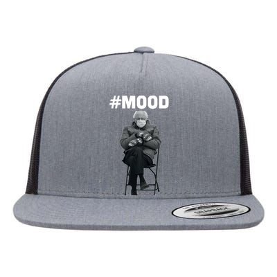 Funny Meme Mittens Bernie Sanders Mood Flat Bill Trucker Hat