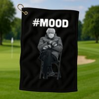 Funny Meme Mittens Bernie Sanders Mood Golf Towel
