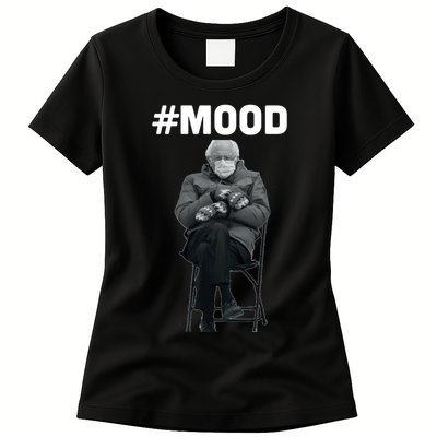 Funny Meme Mittens Bernie Sanders Mood Womens T-Shirt