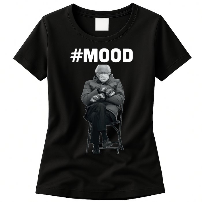 Funny Meme Mittens Bernie Sanders Mood Womens T-Shirt