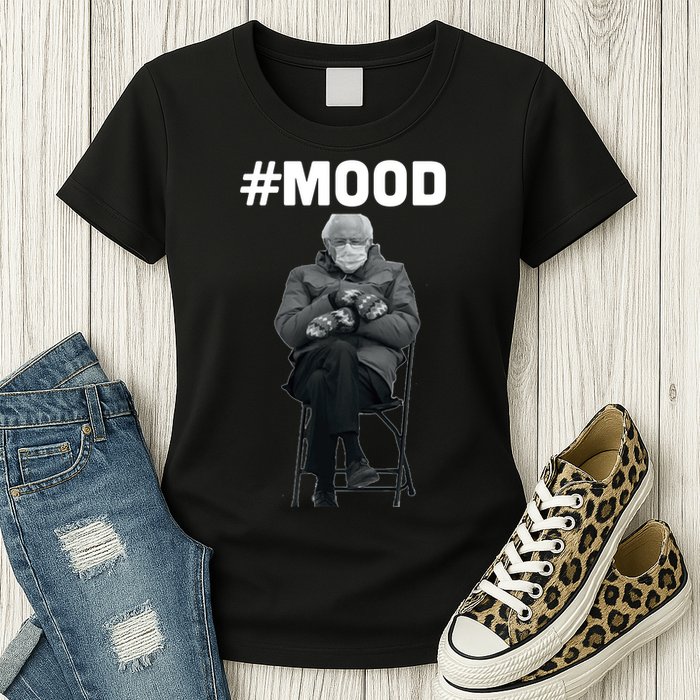 Funny Meme Mittens Bernie Sanders Mood Womens T-Shirt