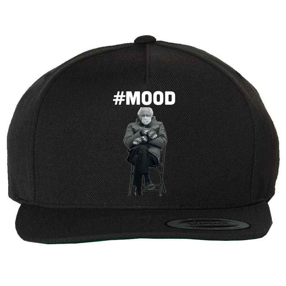 Funny Meme Mittens Bernie Sanders Mood Wool Snapback Cap