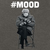 Funny Meme Mittens Bernie Sanders Mood Cotton Canvas Backpack